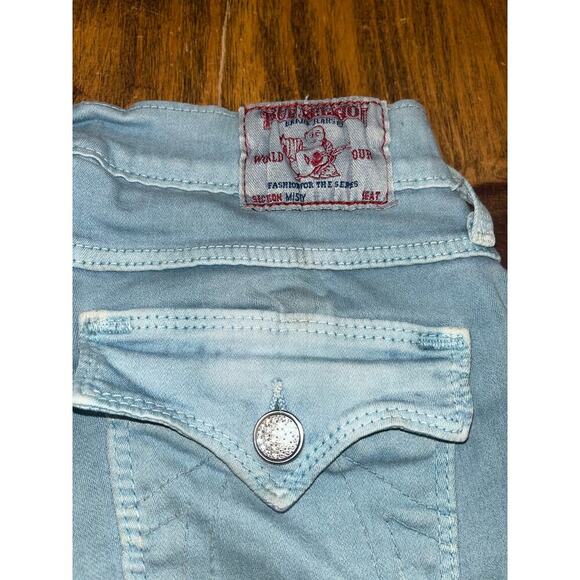 True Religion Y2K Misty Skinny Swarovski Light Wash Jeans - Picture 4 of 9